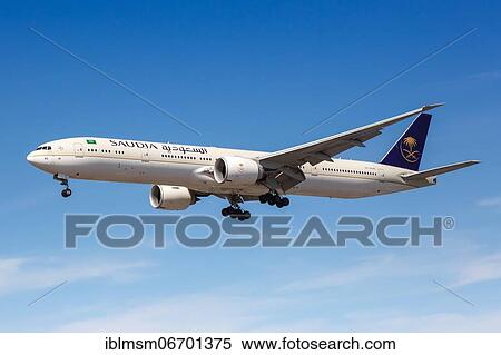 A Saudia Boeing 777-300ER aircraft with registration number HZ-AK40 at London Heathrow Airport, United Kingdom, Europe View Large Photo Image Stock Photography - A Saudia Boeing 777-300ER aircraft with registration number HZ-AK40 at London Heathrow Airport, United Kingdom, Europe. Fotosearch