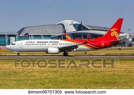 A Shenzhen Airlines Boeing 737-800 aircraft with registration number B-5607 at Guangzhou Airport, China, Asia View Large Photo Image Stock Photography - A Shenzhen Airlines Boeing 737-800 aircraft with registration number B-5607 at Guangzhou Airport, China, Asia. Fotosearch