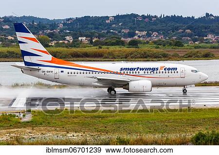 A Smartwings Boeing 737-700 with the registration OK-SWW at Corfu Airport (CFU), Corfu, Greece, Europe View Large Photo Image Stock Photo - A Smartwings Boeing 737-700 with the registration OK-SWW at Corfu Airport (CFU), Corfu, Greece, Europe. Fotosearch