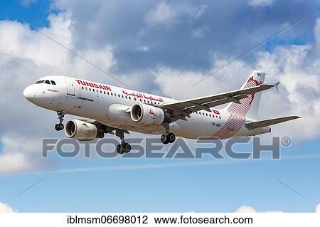 A Tunisair Airbus A320 with the registration TS-IMS lands at London Heathrow Airport, United Kingdom, Europe View Large Photo Image Stock Image - A Tunisair Airbus A320 with the registration TS-IMS lands at London Heathrow Airport, United Kingdom, Europe. Fotosearch