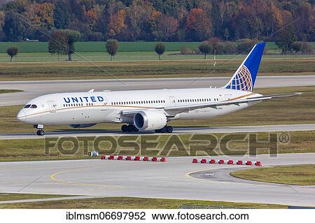 A United Airlines Boeing 787-9 Dreamliner aircraft with registration number N35953 at Munich Airport, Germany, Europe View Large Photo Image Stock Image - A United Airlines Boeing 787-9 Dreamliner aircraft with registration number N35953 at Munich Airport, Germany, Europe. Fotosearch