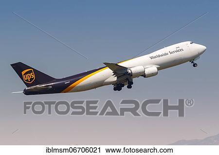 A UPS United Parcel Service Boeing 747-8F aircraft with registration number N608UP at Hong Kong Airport, China, Asia View Large Photo Image Stock Image - A UPS United Parcel Service Boeing 747-8F aircraft with registration number N608UP at Hong Kong Airport, China, Asia. Fotosearch