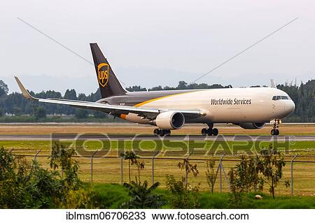 A UPS United Parcel Service Boeing 767-300F aircraft with registration number N335UP at Bogota Airport, Colombia, South America View Large Photo Image Stock Image - A UPS United Parcel Service Boeing 767-300F aircraft with registration number N335UP at Bogota Airport, Colombia, South America. Fotosearch