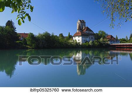 Aare, Aarwangen Castle, Canton Bern, Switzerland, Europe View Large Photo Image Stock Image - Aare, Aarwangen Castle, Canton Bern, Switzerland, Europe. Fotosearch