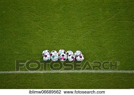 Adidas Derbystar match balls lie on grass, Mercedes-Benz Arena, Stuttgart, Baden-Württemberg, Germany, Europe View Large Photo Image Stock Image - Adidas Derbystar match balls lie on grass, Mercedes-Benz Arena, Stuttgart, Baden-Württemberg, Germany, Europe. Fotosearch