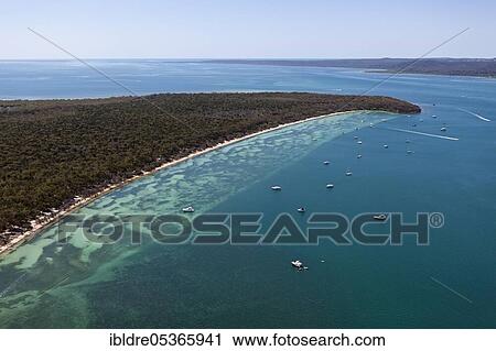 Aerial view of Peel Island, Moreton Bay, Brisbane, Australia, Oceania View Large Photo Image Stock Image - Aerial view of Peel Island, Moreton Bay, Brisbane, Australia, Oceania. Fotosearch