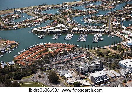 Aerial view of Raby Bay, Cleveland, Brisbane, Australia, Oceania View Large Photo Image Stock Photo - Aerial view of Raby Bay, Cleveland, Brisbane, Australia, Oceania. Fotosearch
