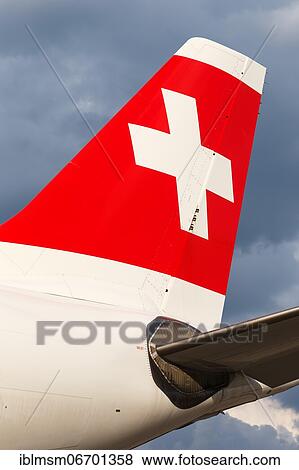 Airbus A330-300 aircraft tail of Swiss at Zurich Airport (ZRH) in Switzerland View Large Photo Image Stock Photo - Airbus A330-300 aircraft tail of Swiss at Zurich Airport (ZRH) in Switzerland. Fotosearch