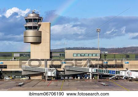 Airport Terminal and Tower of Zurich Airport, Switzerland, Europe View Large Photo Image Stock Image - Airport Terminal and Tower of Zurich Airport, Switzerland, Europe. Fotosearch