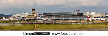 Stock Photo - Airport Terminal of Zurich Airport, Switzerland, Europe. Fotosearch