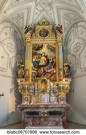 Altar in the side aisle, Church of Saint Sylvester, Schwabing, Munich, Upper Bavaria, Bavaria, Germany, Europe View Large Photo Image Stock Photo - Altar in the side aisle, Church of Saint Sylvester, Schwabing, Munich, Upper Bavaria, Bavaria, Germany, Europe. Fotosearch