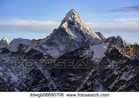 Ama Dablam 6812 m in the evening light (Matterhorn of Nepal), Mahalangur Himal, Solu Khumbu, Himalaya, Nepal, Asia View Large Photo Image Stock Photograph - Ama Dablam 6812 m in the evening light (Matterhorn of Nepal), Mahalangur Himal, Solu Khumbu, Himalaya, Nepal, Asia. Fotosearch