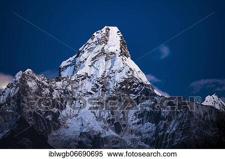 Ama Dablam 6812 m in the evening light, Matterhorn of Nepal, Mahalangur Himal, Solu Khumbu, Nepal, Himalaya, Asia View Large Photo Image Stock Photography - Ama Dablam 6812 m in the evening light, Matterhorn of Nepal, Mahalangur Himal, Solu Khumbu, Nepal, Himalaya, Asia. Fotosearch