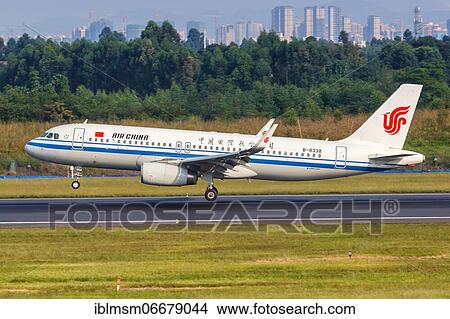 An Air China Airbus A320 aircraft with registration number B-8338 at Chengdu Airport, China, Asia View Large Photo Image Picture - An Air China Airbus A320 aircraft with registration number B-8338 at Chengdu Airport, China, Asia. Fotosearch