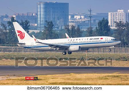 An Air China Boeing 737-800 aircraft with registration number B-1764 at Beijing Airport, China, Asia View Large Photo Image Stock Photography - An Air China Boeing 737-800 aircraft with registration number B-1764 at Beijing Airport, China, Asia. Fotosearch