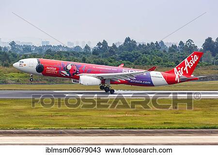 An AirAsia X Airbus A330-300 aircraft with registration number 9M-XXJ in Sony Noise Cancelling special livery at Chengdu Airport, China, Asia View Large Photo Image Stock Image - An AirAsia X Airbus A330-300 aircraft with registration number 9M-XXJ in Sony Noise Cancelling special livery at Chengdu Airport, China, Asia. Fotosearch