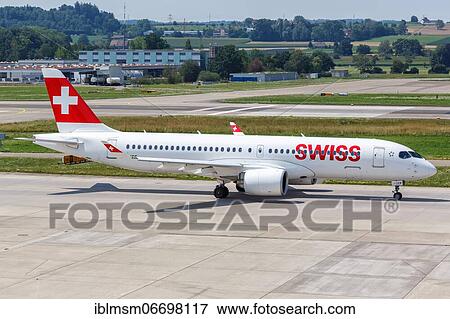 An Airbus A220-300 aircraft of Swiss with the registration HB-JCF at Zurich airport, Switzerland, Europe View Large Photo Image Stock Photo - An Airbus A220-300 aircraft of Swiss with the registration HB-JCF at Zurich airport, Switzerland, Europe. Fotosearch