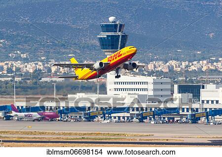 An Airbus A300-600F aircraft of DHL European Air Transport with registration number D-AEAD at Athens airport, Greece, Europe View Large Photo Image Picture - An Airbus A300-600F aircraft of DHL European Air Transport with registration number D-AEAD at Athens airport, Greece, Europe. Fotosearch