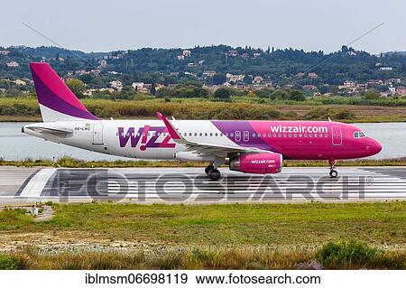 An Airbus A320 aircraft of Wizzair with registration number HA-LWZ at Corfu Airport, Greece, Europe View Large Photo Image Stock Photo - An Airbus A320 aircraft of Wizzair with registration number HA-LWZ at Corfu Airport, Greece, Europe. Fotosearch