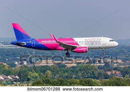 An Airbus A320 aircraft of Wizzair with registration number HA-LYG at Dortmund airport, Germany, Europe View Large Photo Image Stock Photo - An Airbus A320 aircraft of Wizzair with registration number HA-LYG at Dortmund airport, Germany, Europe. Fotosearch