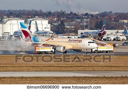 An Airbus A320 of Eurowings with the registration D-AEWR during de-icing at Stuttgart Airport (STR), Stuttgart, Germany, Europe View Large Photo Image Stock Image - An Airbus A320 of Eurowings with the registration D-AEWR during de-icing at Stuttgart Airport (STR), Stuttgart, Germany, Europe. Fotosearch