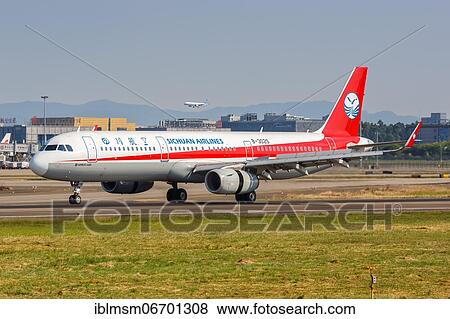 An Airbus A321 aircraft of Sichuan Airlines with registration number B-302S at Guangzhou airport, China, Asia View Large Photo Image Stock Photo - An Airbus A321 aircraft of Sichuan Airlines with registration number B-302S at Guangzhou airport, China, Asia. Fotosearch