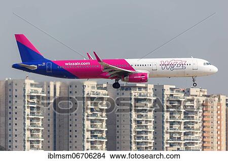 An Airbus A321 aircraft of Wizzair with registration number HA-LXY at Tel Aviv Airport, Israel, Asia View Large Photo Image Picture - An Airbus A321 aircraft of Wizzair with registration number HA-LXY at Tel Aviv Airport, Israel, Asia. Fotosearch