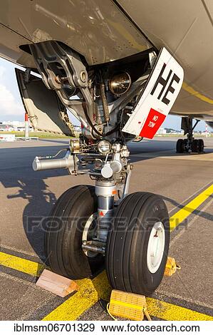 An Airbus A330-300 aircraft landing gear of Swiss with the registration HB-JHE at Zurich airport, Switzerland, Europe View Large Photo Image Stock Photo - An Airbus A330-300 aircraft landing gear of Swiss with the registration HB-JHE at Zurich airport, Switzerland, Europe. Fotosearch