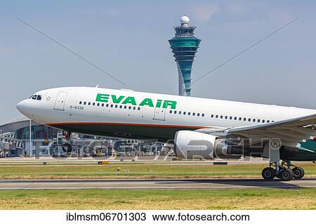 An Airbus A330-300 aircraft of EVA Air with registration number B-16338 at Guangzhou Airport, China, Asia View Large Photo Image Stock Image - An Airbus A330-300 aircraft of EVA Air with registration number B-16338 at Guangzhou Airport, China, Asia. Fotosearch