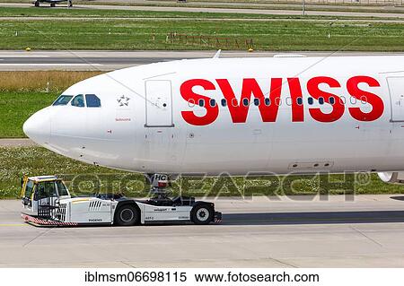 Stock Photography - An Airbus A330-300 aircraft of Swiss with the registration HB-JHC at Zurich Airport, Switzerland, Europe. Fotosearch