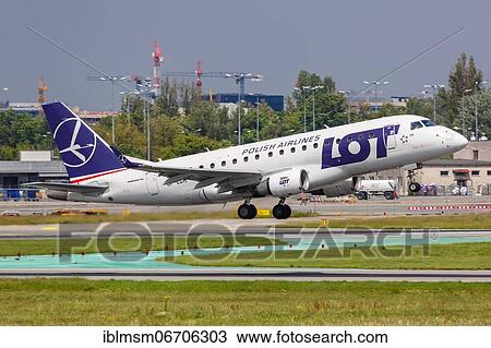 An Embraer 170 of LOT Polskie Linie Lotnicze with the registration SP-LDH at Warsaw Airport, Poland, Europe View Large Photo Image Stock Image - An Embraer 170 of LOT Polskie Linie Lotnicze with the registration SP-LDH at Warsaw Airport, Poland, Europe. Fotosearch