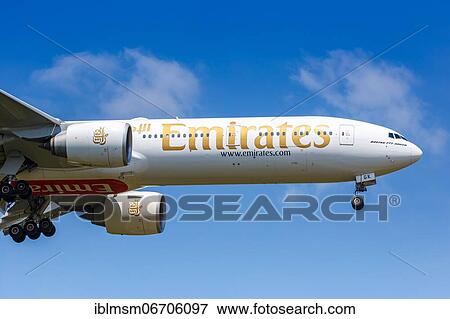 An Emirates Boeing 777-300ER aircraft with registration number A6-EGK at Frankfurt Airport (FRA) in Frankfurt, Germany, Europe View Large Photo Image Stock Photo - An Emirates Boeing 777-300ER aircraft with registration number A6-EGK at Frankfurt Airport (FRA) in Frankfurt, Germany, Europe. Fotosearch