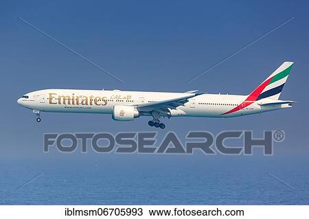 An Emirates Boeing 777-300ER with registration A6-EGR lands at Male airport, Maldives, Asia View Large Photo Image Stock Image - An Emirates Boeing 777-300ER with registration A6-EGR lands at Male airport, Maldives, Asia. Fotosearch