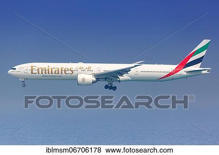An Emirates Boeing 777-300ER with registration A6-EGN lands at Male airport, Maldives, Asia View Large Photo Image Stock Photo - An Emirates Boeing 777-300ER with registration A6-EGN lands at Male airport, Maldives, Asia. Fotosearch