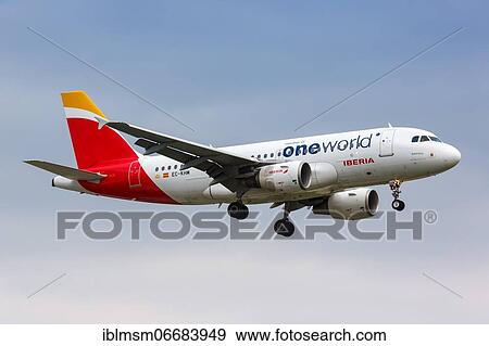 An Iberia Airbus A319 with registration number EC-KHM lands at London Heathrow Airport (LHR) in the United Kingdom View Large Photo Image Stock Photo - An Iberia Airbus A319 with registration number EC-KHM lands at London Heathrow Airport (LHR) in the United Kingdom. Fotosearch