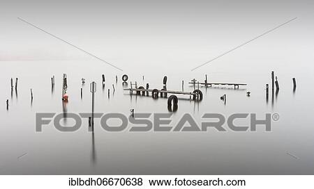 An old jetty in dense fog in the Kleiner Schwielochsee, Goyatz, Brandenburg, Germany, Europe View Large Photo Image Stock Photo - An old jetty in dense fog in the Kleiner Schwielochsee, Goyatz, Brandenburg, Germany, Europe. Fotosearch