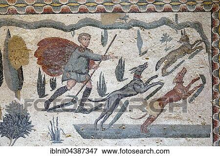 Ancient floor mosaic, Villa Casale, Villa Romana del Casale, Piazza Armerina, Sicily, Italy, Europe View Large Photo Image Stock Photo - Ancient floor mosaic, Villa Casale, Villa Romana del Casale, Piazza Armerina, Sicily, Italy, Europe. Fotosearch