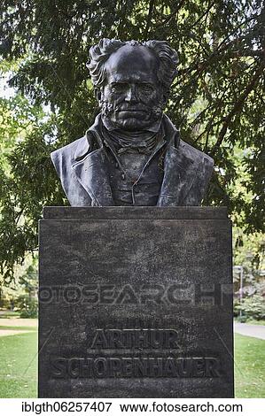 Arthur Schopenhauer, philosopher, monument, bronze bust by Friedrich Schierholz, Obermain-Anlage, city centre, Frankfurt am Main, Hesse, Germany, Europe View Large Photo Image Stock Photo - Arthur Schopenhauer, philosopher, monument, bronze bust by Friedrich Schierholz, Obermain-Anlage, city centre, Frankfurt am Main, Hesse, Germany, Europe. Fotosearch