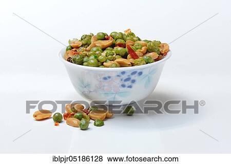 Asian snacks in shell, peanuts, green peas, chili View Large Photo Image Stock Photo - Asian snacks in shell, peanuts, green peas, chili. Fotosearch