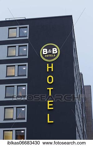 B& B Hotel Düsseldorf-City, illuminated logo and lettering on the building, budget hotel, Düsseldorf, North Rhine-Westphalia, Germany, Europe View Large Photo Image Stock Image - B& B Hotel Düsseldorf-City, illuminated logo and lettering on the building, budget hotel, Düsseldorf, North Rhine-Westphalia, Germany, Europe. Fotosearch
