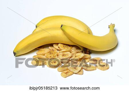 Bananas and banana chips, banana chips View Large Photo Image Stock Image - Bananas and banana chips, banana chips. Fotosearch