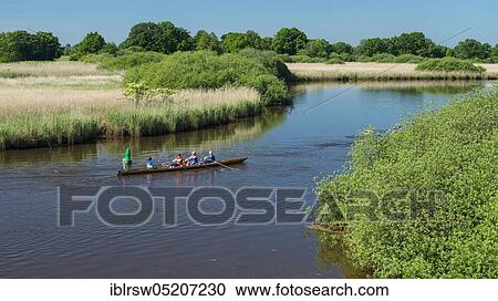 Stock Image - Barsseler Tief, Oldenburger Münsterland, Lower Saxony, Germany, Europe. Fotosearch