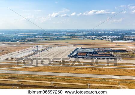 Berlin Brandenburg BER Airport Terminal aerial view in Berlin, Germany, Europe View Large Photo Image Stock Image - Berlin Brandenburg BER Airport Terminal aerial view in Berlin, Germany, Europe. Fotosearch