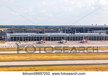 Berlin Brandenburg BER Airport Terminal North Pier Aerial View in Berlin, Germany, Europe View Large Photo Image Stock Image - Berlin Brandenburg BER Airport Terminal North Pier Aerial View in Berlin, Germany, Europe. Fotosearch