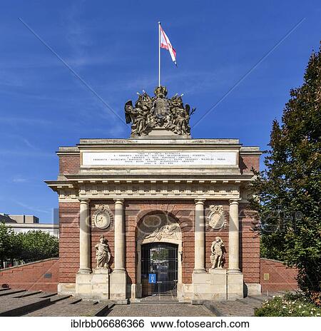 Stock Photograph - Berlin Gate from 1722, eastern gate of the former Prussian fortress, Wesel, Lower Rhine, North Rhine-Westphalia, Germany, Europe. Fotosearch
