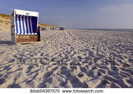 Blue and white beach chair, Rantum Beach, Sylt, North Frisian Islands, North Frisia, Schleswig-Holstein, Germany, Europe View Large Photo Image Stock Image - Blue and white beach chair, Rantum Beach, Sylt, North Frisian Islands, North Frisia, Schleswig-Holstein, Germany, Europe. Fotosearch