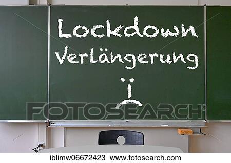 Board with inscription LOCKDOWN EXTENSION, classroom, Corona crisis, Germany, Europe View Large Photo Image Stock Image - Board with inscription LOCKDOWN EXTENSION, classroom, Corona crisis, Germany, Europe. Fotosearch