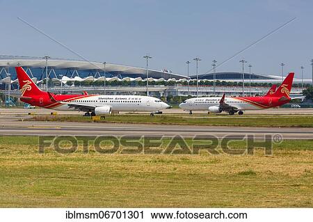 Boeing 737-800 aircraft of Shenzhen Airlines at Guangzhou Airport, China, Asia View Large Photo Image Stock Image - Boeing 737-800 aircraft of Shenzhen Airlines at Guangzhou Airport, China, Asia. Fotosearch