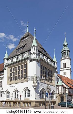 Bomann Museum and St. Mary's Church, Celle, Lower Saxony, Germany, Europe View Large Photo Image Stock Photo - Bomann Museum and St. Mary's Church, Celle, Lower Saxony, Germany, Europe. Fotosearch