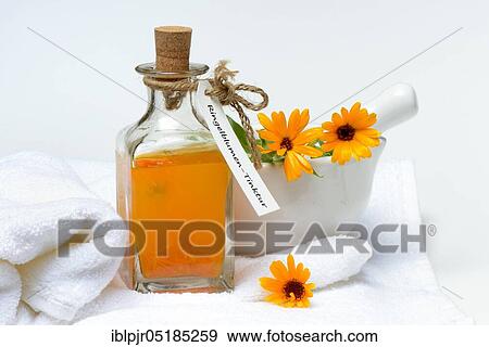 Bottle with -tincture, Marigoldstincture View Large Photo Image Stock Photo - Bottle with -tincture, Marigoldstincture. Fotosearch